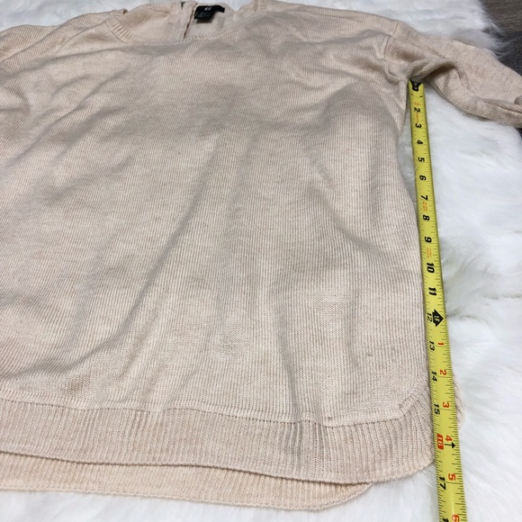 H&M tan long sleeve sweater top - Picture 6 of 8